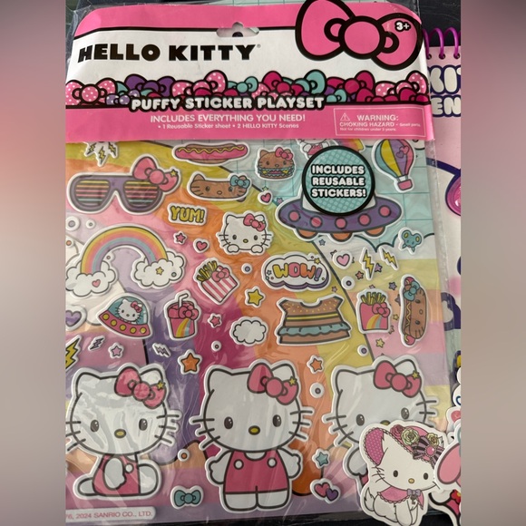 Hello KittySketchbook,2 pens,and puffy sticker play set& assorted stickers - Picture 11 of 11